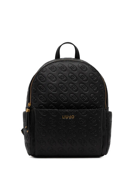  Liu Jo Debossed-logo Backpack - Black 
