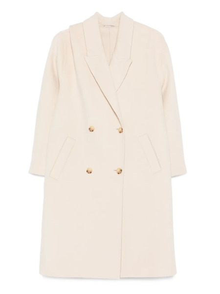  Liu Jo Double-breasted Buttoned Coat - Neutrals 