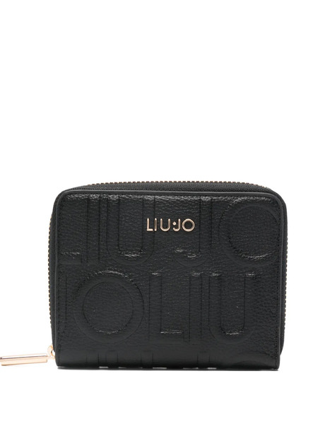  Liu Jo Embossed Zip Wallet - Black 