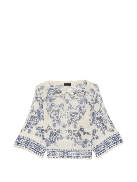  Liu Jo Floral Blouse - Neutrals 