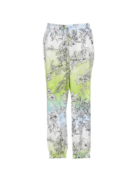  Liu Jo Floral Trousers - Green 