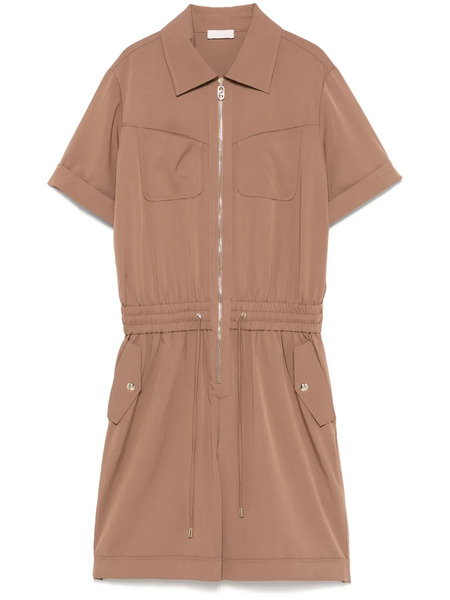  Liu Jo Half-zip Playsuit - Brown 