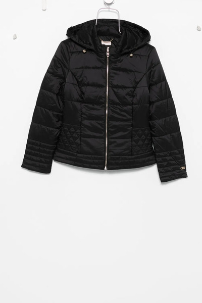  Liu Jo Hooded Puffer Jacket - Black 