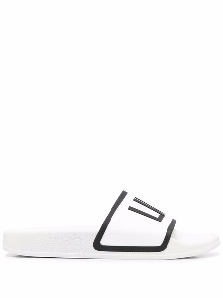  Liu Jo Kos 2 Logo-print Slides - White 