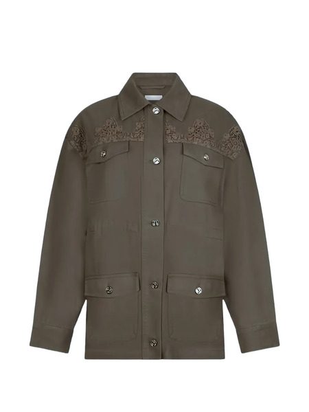  Liu Jo Lace Military Jacket - Green 