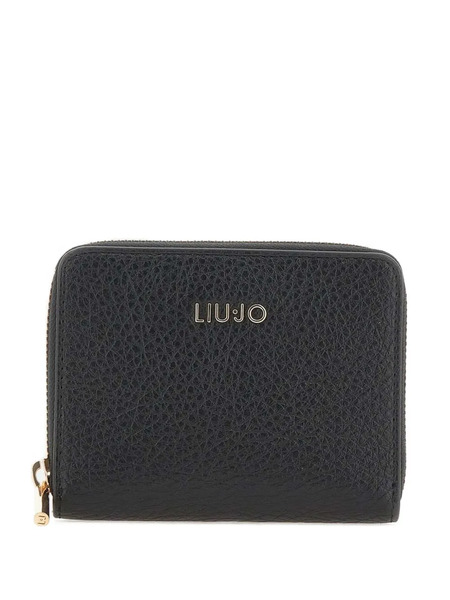  Liu Jo Lettering Logo Zip Wallet - Black 