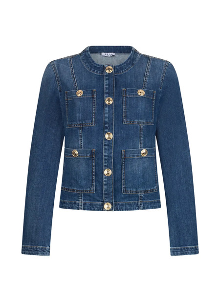  Liu Jo Logo-button Denim Jacket - Blue 