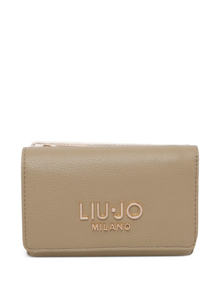  Liu Jo Logo Clip Wallet - Neutrals 