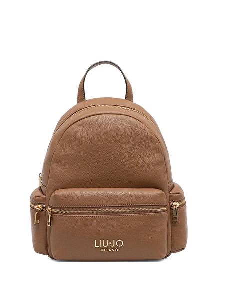  Liu Jo Logo-lettering Backpack - Brown 