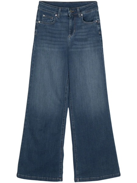  Liu Jo Logo-patch Flared Jeans - Blue 