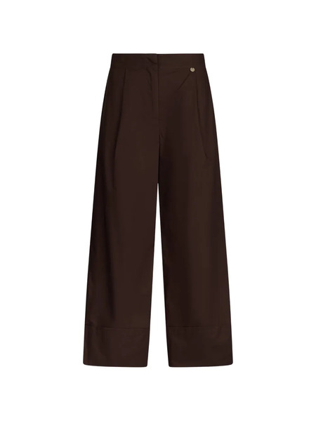  Liu Jo Logo-plaque Flared Trousers - Brown 