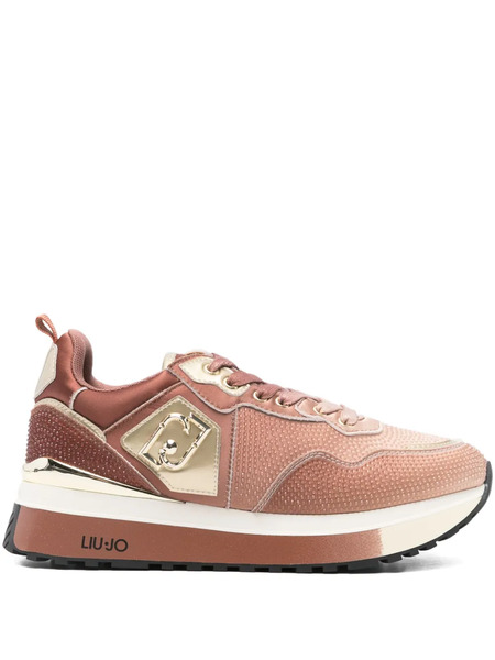  Liu Jo Logo-plaque Platform Trainers - Pink 