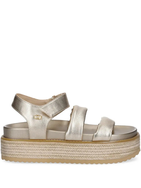  Liu Jo Logo-plaque Sandals - Gold 