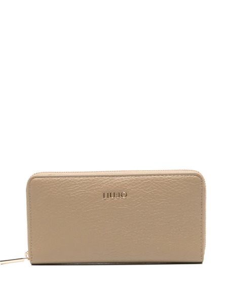  Liu Jo Logo-plaque Zip Wallet - Neutrals 