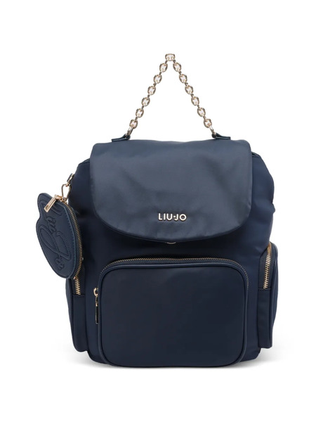  Liu Jo Logo Push-lock Backpack - Blue 