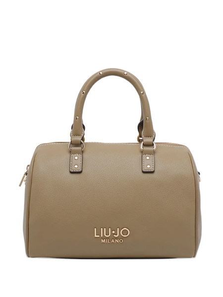  Liu Jo Logo Studded Handle Handbag - Neutrals 