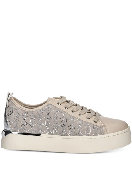  Liu Jo Metallic-accent Perforated Sneakers - Neutrals 