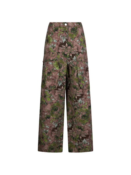  Liu Jo Micro-stud Print Cargo Pants - Brown 