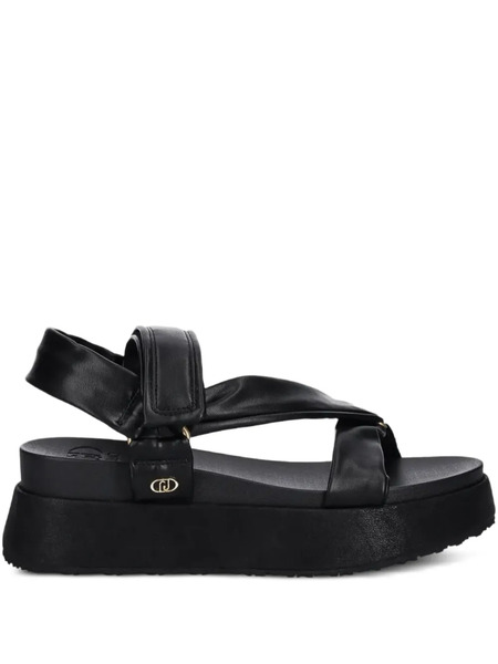  Liu Jo 65mm Platform Sandals - Black 
