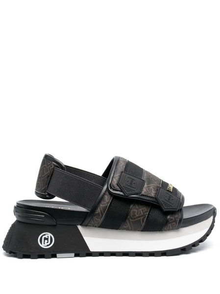  Liu Jo 60mm Strap Chunky Sandals - Black 