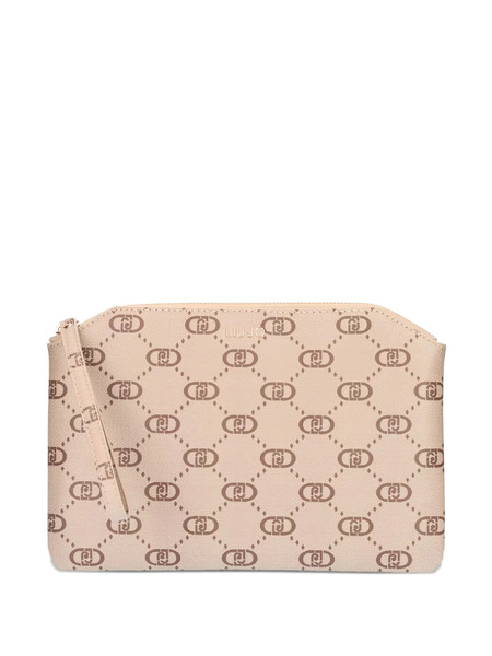  Liu Jo Monogram-pattern Coin Pouch - Neutrals 