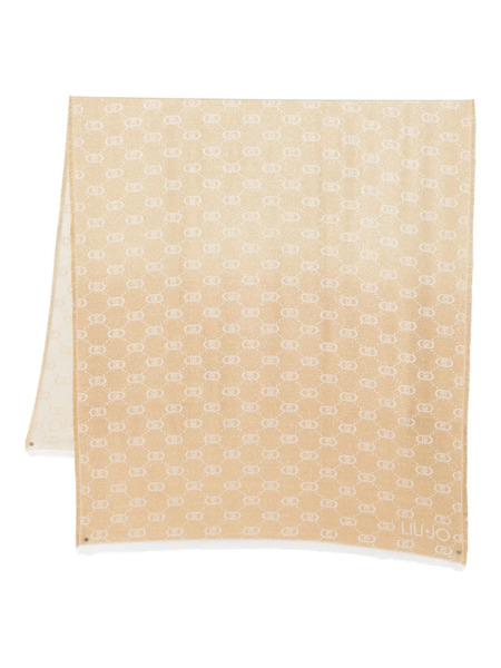  Liu Jo Monogram-pattern Scarf - Gold 