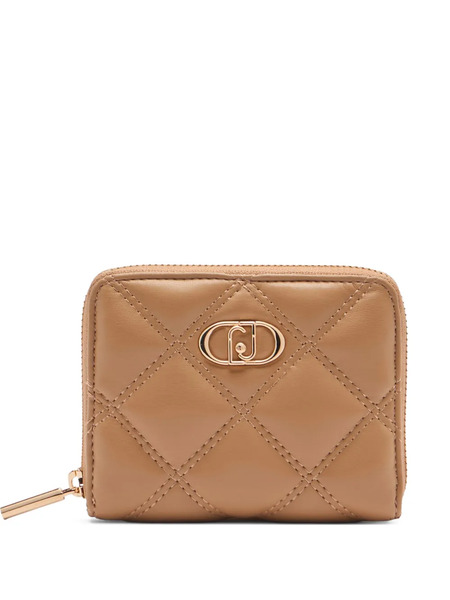  Liu Jo Monogram-plaque Quilted Wallet - Brown 