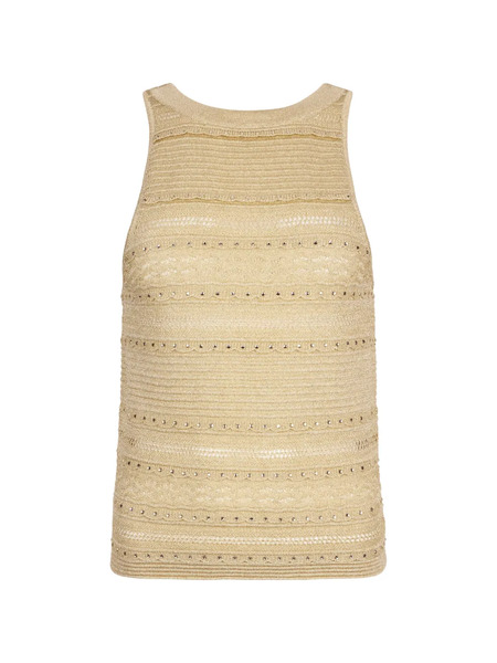  Liu Jo Openwork Knit Top - Yellow 