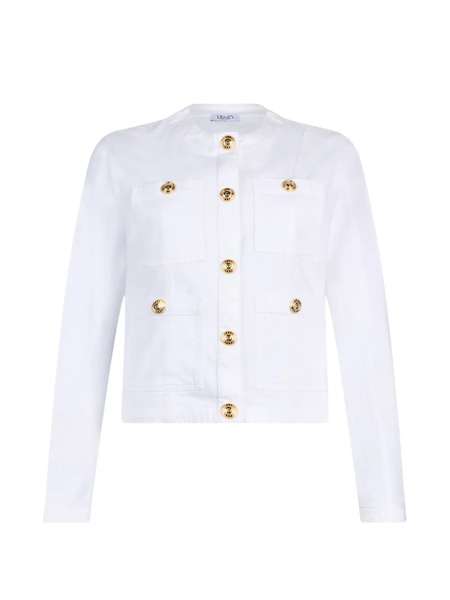  Liu Jo Patch-pocket Denim Jacket - White 