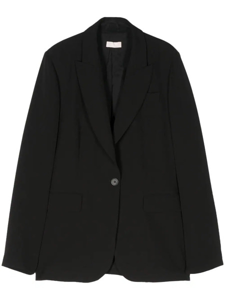  Liu Jo Peak-lapel Single-breasted Blazer - Black 