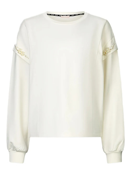  Liu Jo Pearl-embellished Sweatshirt - Neutrals 