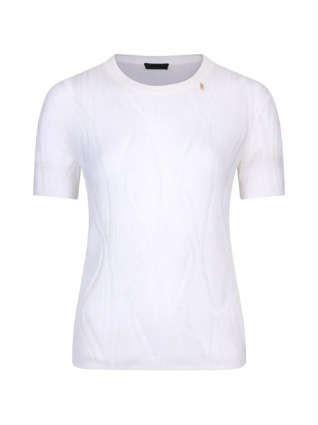  Liu Jo Perforated Sweater - White 