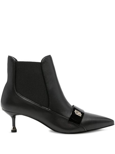  Liu Jo Pointed-toe Elastic-panel Boots - Black 