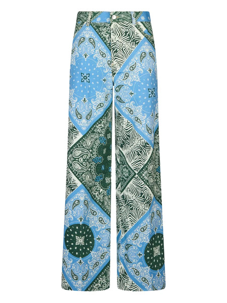  Liu Jo Printed Trousers - Green 