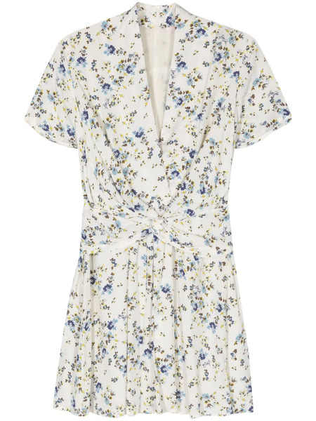  Liu Jo Provencal Fantasy Floral-print Minidress - Neutrals 