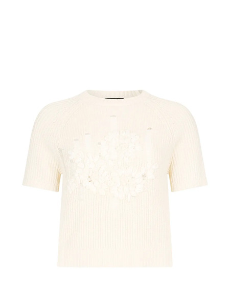  Liu Jo Raffia-embroidered Sweater - Neutrals 