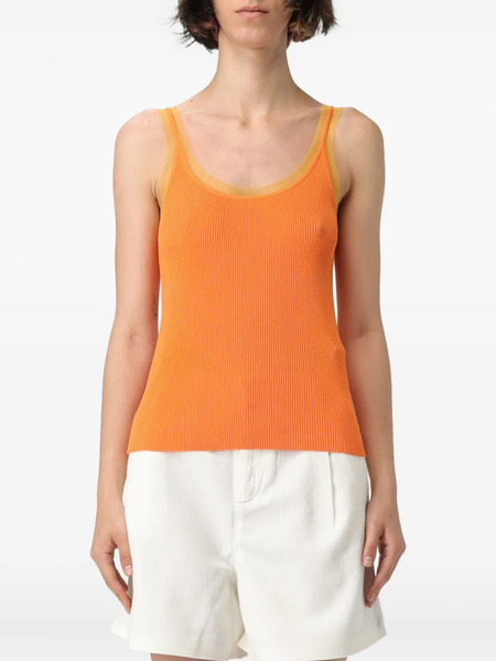  Liu Jo Ribbed Tank Top - Orange 
