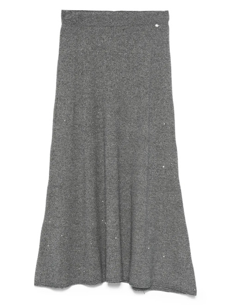  Liu Jo Sequin-embellished A-line Skirt - Grey 