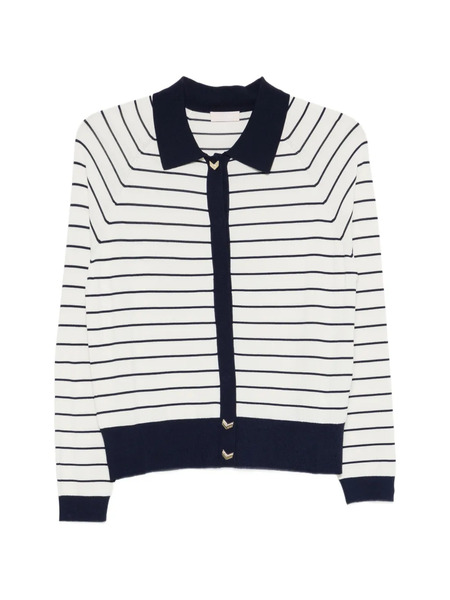  Liu Jo Striped Cardigan - White 