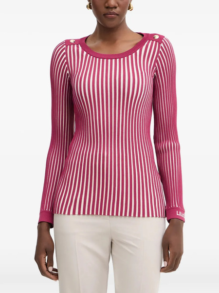  Liu Jo Striped Sweater - Pink 