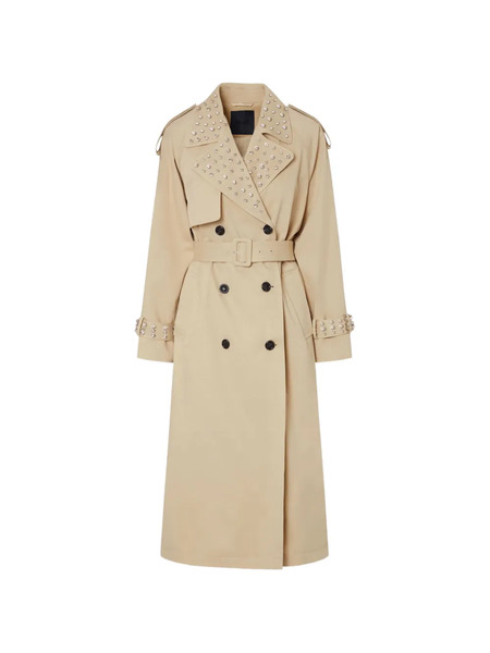  Liu Jo Studded Belted Coat - Neutrals 