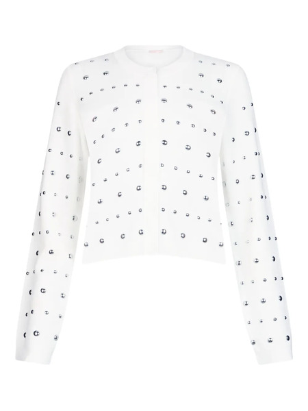  Liu Jo Studded Cardigan - White 