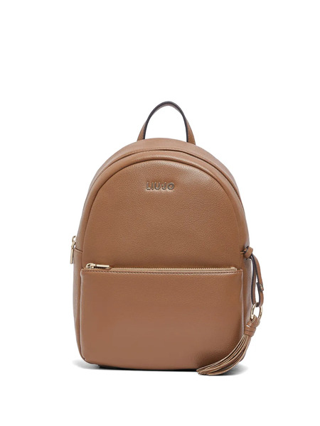  Liu Jo Tassel-detail Zipped Backpack - Brown 