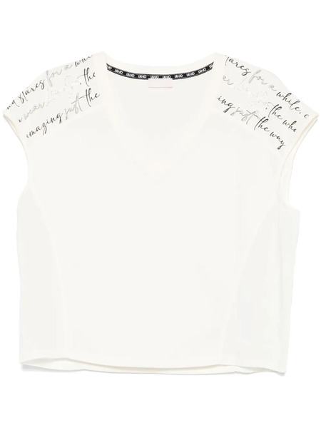  Liu Jo V-neck Blouse - White 