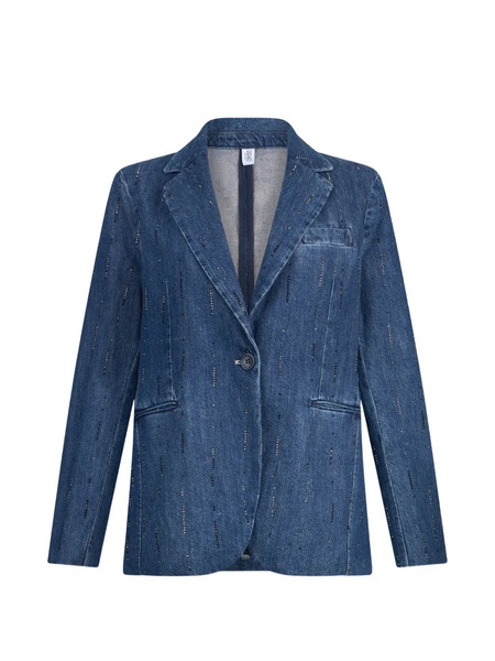  Liu Jo V-neck Button-fastening Blazer - Blue 