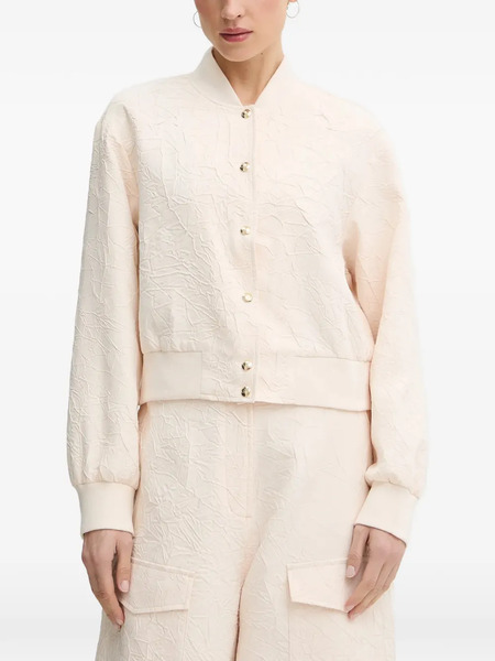  Liu Jo Wrinkle-effect Bomber Jacket - Neutrals 