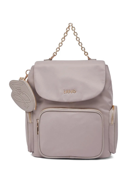  Liu Jo Zip-pocket Backpack - Neutrals 