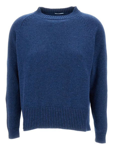  Live Ribbed-trim Crew Neck Sweater - Blue 