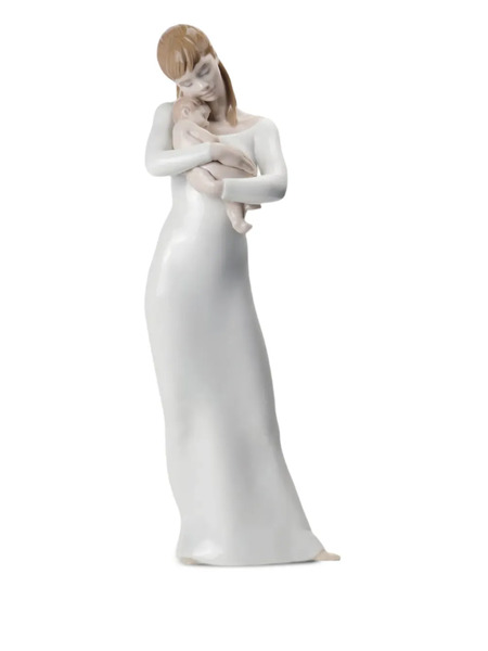  Lladró Goodnight My Angel Mother Sculpture - White 