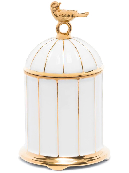  L'objet Birdcage Single-wick Candle - White 